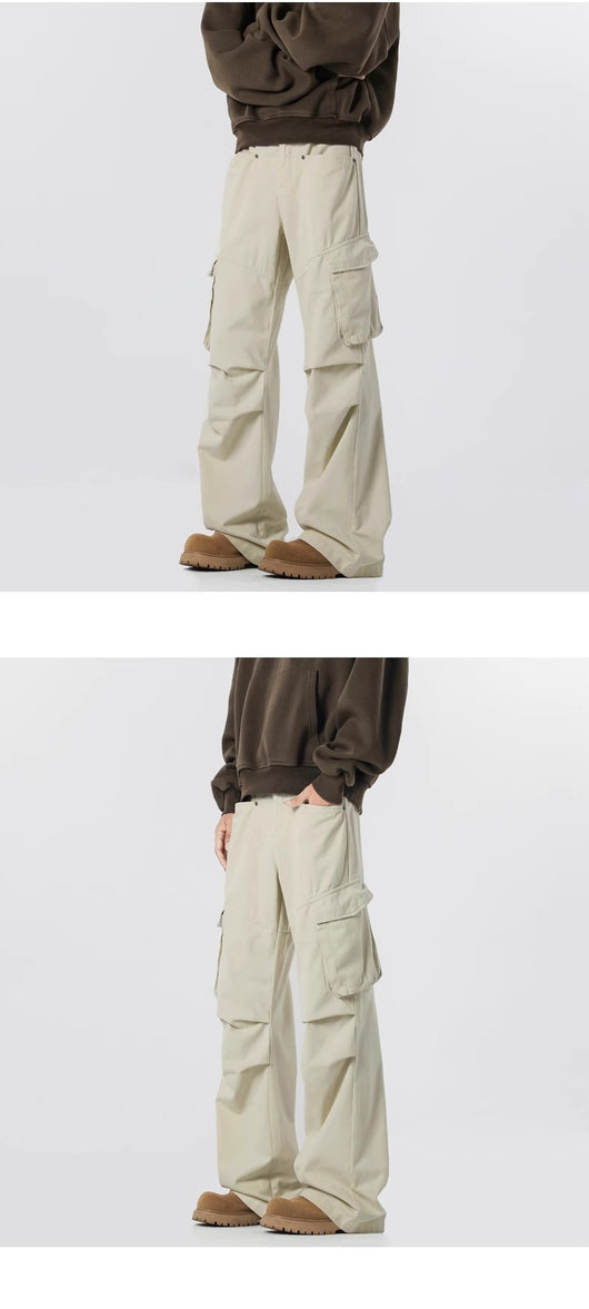 Pantalones Rectos Casuales Retro - Estilo Urbano Moderno para Hombre - Image 18