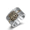 Silver Ring Punk Retro Opening Index Finger Silver Adjustable opening