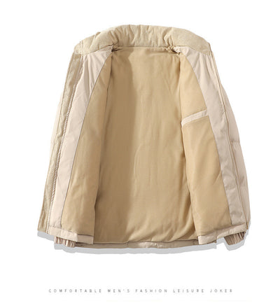 Abrigo Acolchado de Cuello Alto con Contraste - Unisex - Image 17
