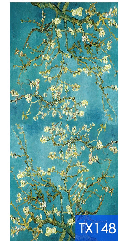Pañoleta de Cachemira con Estampado Digital Inspirado en Pintura al Óleo - Image 28