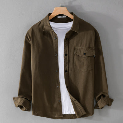 Camisa de Trabajo Manga Larga para Hombre - Diseño Simple y Versátil - Image 10