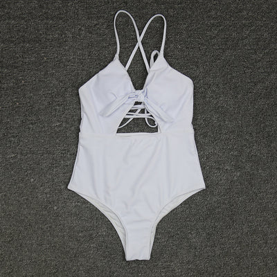 Traje de Baño Entero para Mujer con Tirantes Cruzados - Image 3