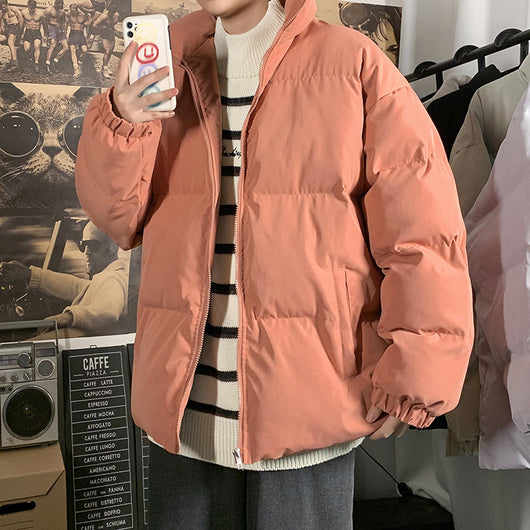 Chaqueta Acolchada de Invierno para Hombre, Estilo Coreano y Corte Amplio - Image 7