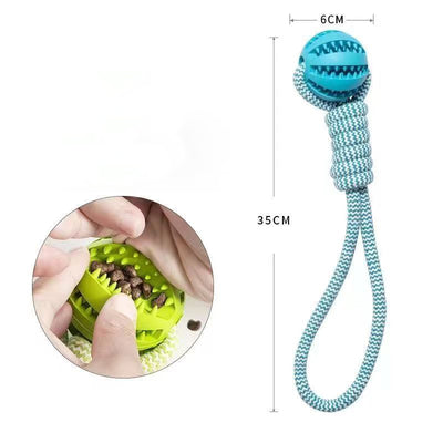 Juguetes Interactivos para Perros Pequeños - Pelotas de Cuerda y Caucho con Dispensador de Premios - Image 7
