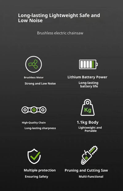 Sierra Eléctrica Portátil de 6 Pulgadas con Batería Recargable - Image 15
