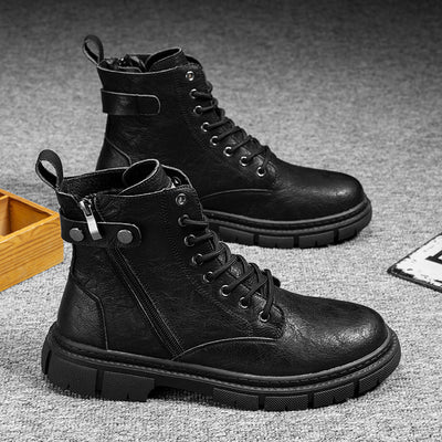Botas Casuales de Cuero con Cierre de Cremallera - Diseño Resistente - Image 11