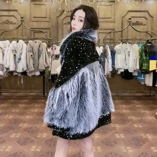 Abrigo Largo de Lana de Cordero para Mujer - Diseño Elegante y Cálido - Image 10