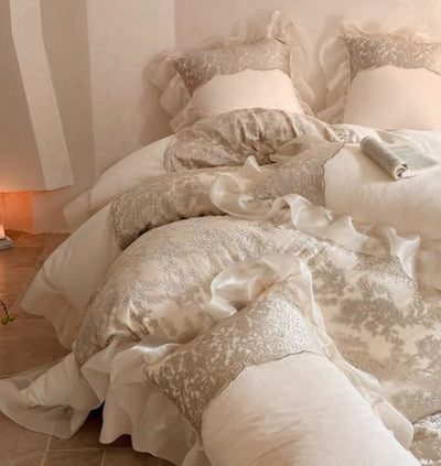 Juego de Cama Princesa Retro Francés de Lujo para Todas las Estaciones - Image 8