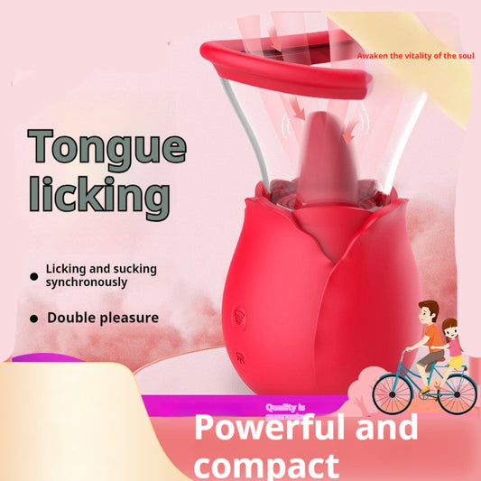 Estimulador Íntimo Rose Dream con Tecnología de Succión y Lengua