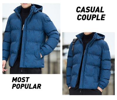 Chaqueta Acolchada de Plumón Grueso para Hombre - Image 29
