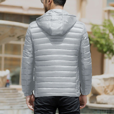 Abrigo Ligero de Algodón para Hombre con Cuello Mao - Image 10