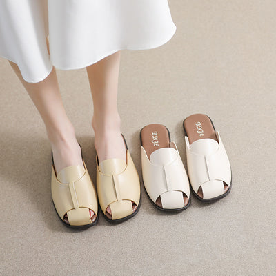 Pantuflas Estilo Retro para Mujer con Diseño Abierto - Image 11