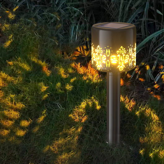 Lámpara Solar Proyectora para Jardín - Luz Decorativa de Piso