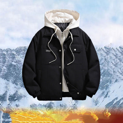 Chaqueta Acolchada Retro con Plumón Sintético Blanco