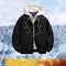 Chaqueta Acolchada Retro con Plumón Sintético Blanco