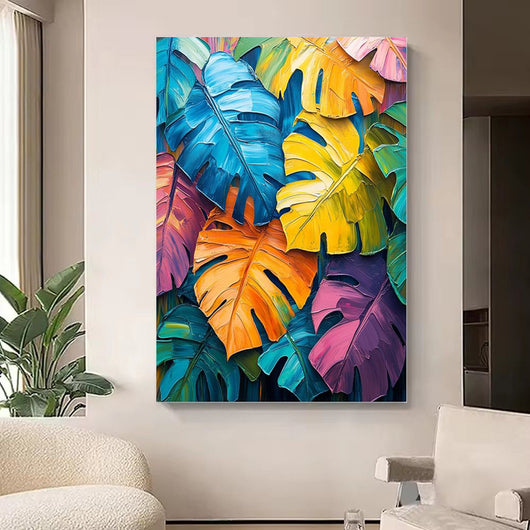 Cuadro Decorativo Pintura al Óleo Artesanal - Tortuga Dopamina con Bambú Verde - Image 5