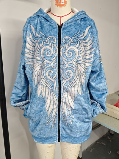 Sudadera Retro con Estampado 3D y Cierre - Perfecta para Otoño e Invierno - Image 15