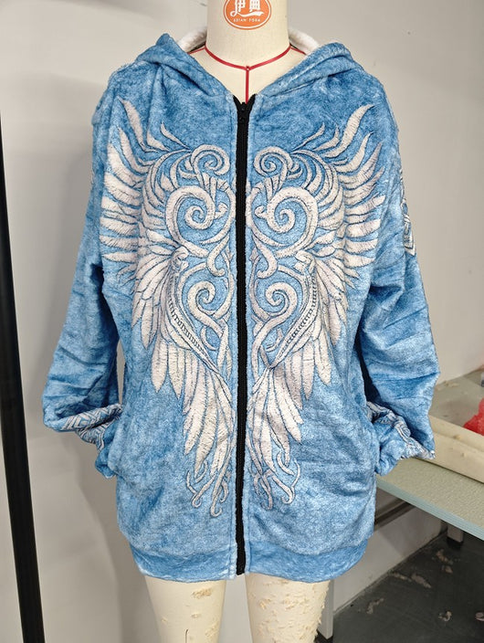 Sudadera Retro con Estampado 3D y Cierre - Perfecta para Otoño e Invierno - Image 15