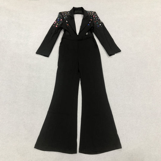 Blusa Casual con Detalles de Diamantes y Recortes Elegantes para Mujer - Image 10