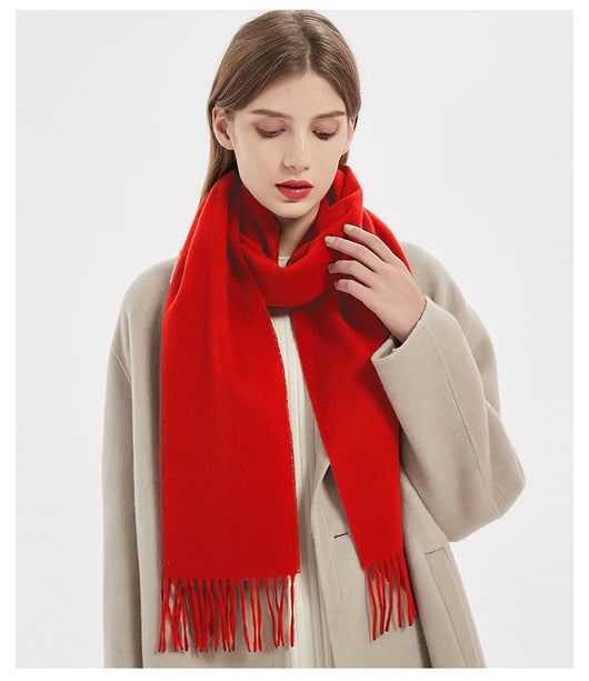 Bufanda de Cachemira Suave para Mujer - Colores Lisos y Elegantes - Image 11