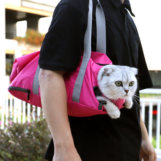 Bolsa de Transporte para Gatos Reforzada Anti Arañazos y Mordidas