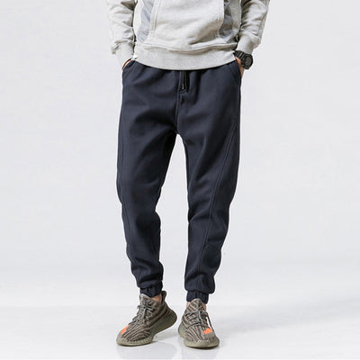 Pantalones Casuales Recortados de Color Sólido para Hombre - Image 11
