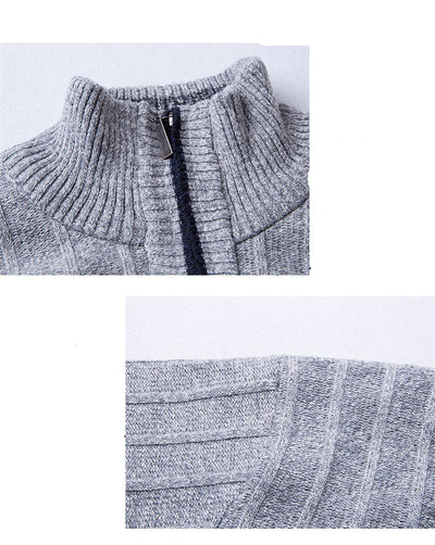 Suéter Cuello Alto Manga Larga Acolchado para Hombre - Image 6