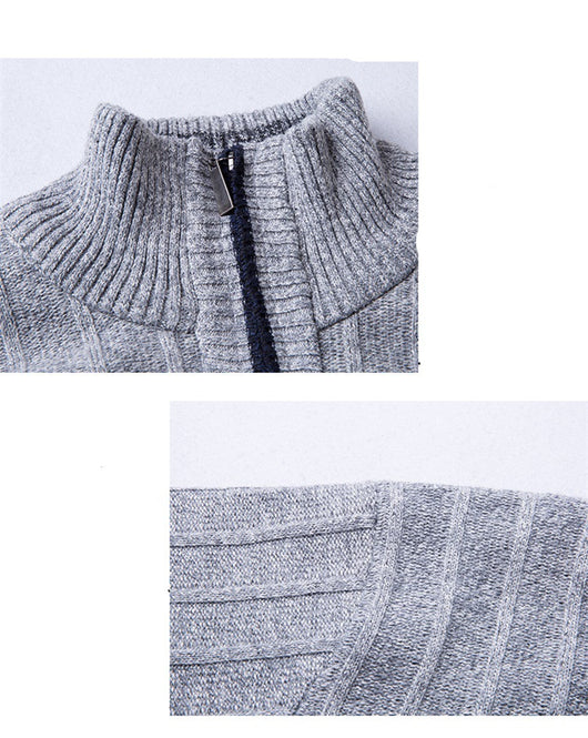 Suéter Cuello Alto Manga Larga Acolchado para Hombre - Image 6