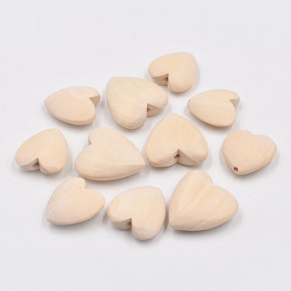 Accesorios DIY Corazones de Madera 20-40MM - Image 2
