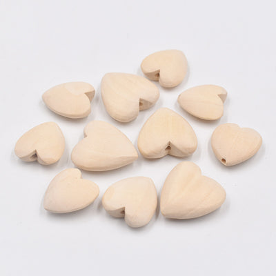 Accesorios DIY Corazones de Madera 20-40MM - Image 2