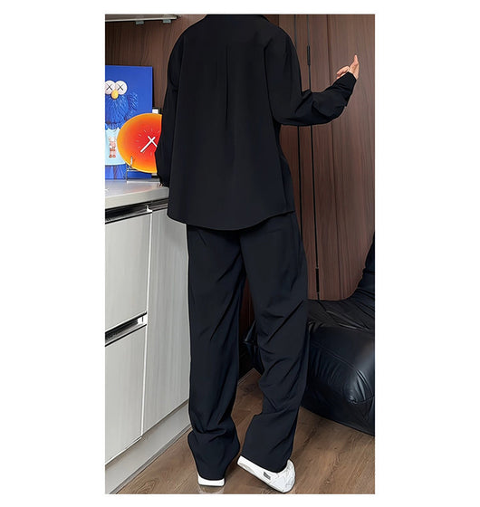 Conjunto Formal Casual para Hombre: Camisa Polo Manga Larga y Pantalón - Image 14