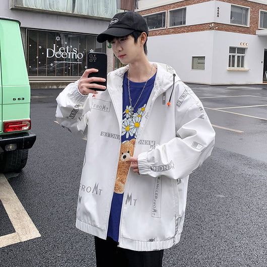 Chaqueta Estilo Coreano para Béisbol Hombre Diseño Versátil Estampado - Image 6