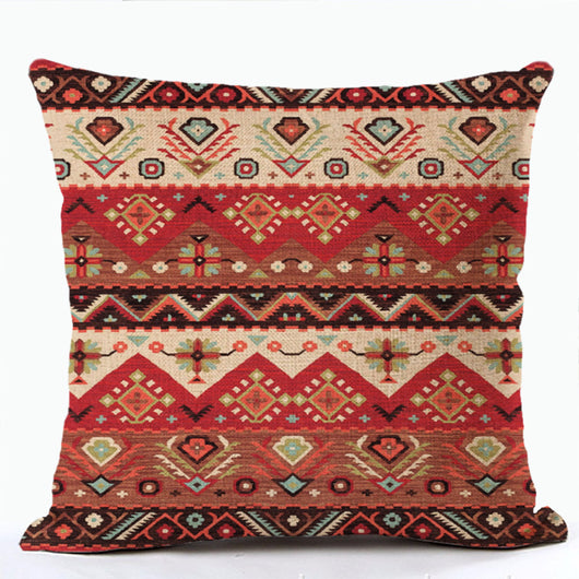 Funda de Almohada Bohemia con Estampado Étnico - Image 41