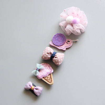 Set de 5 Diademas Princesa para Bebé con Horquillas Decorativas - Image 5