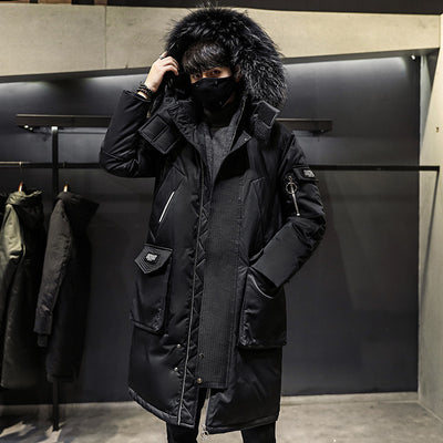 Parka Impermeable para Hombre con Cuello de Pluma de Ganso - Image 5