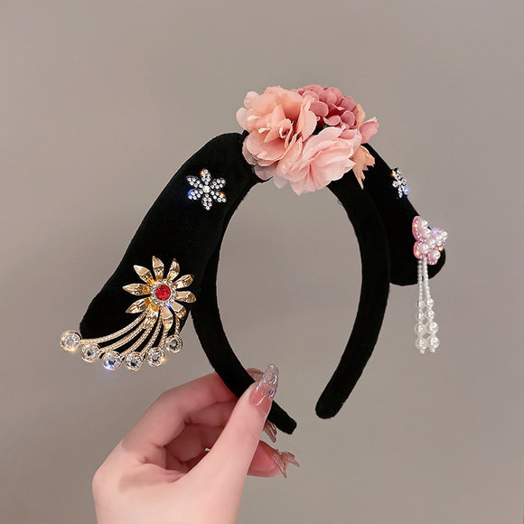 Diadema Princesa Estilo Chino con Borlas Decorativas