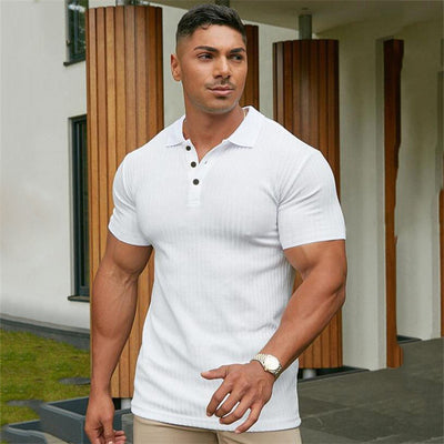 Playera Slim Fit Escote V Transpirable y Cómoda - Image 9