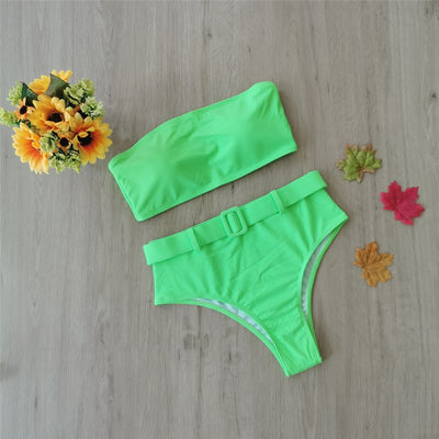 Traje de Baño Tipo Tubo Cintura Alta - Image 11
