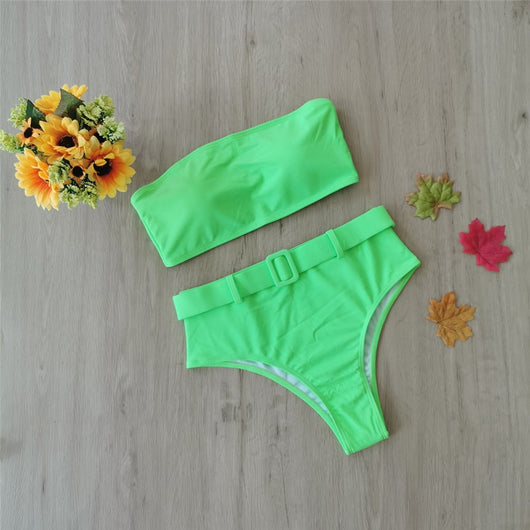Traje de Baño Tipo Tubo Cintura Alta - Image 11