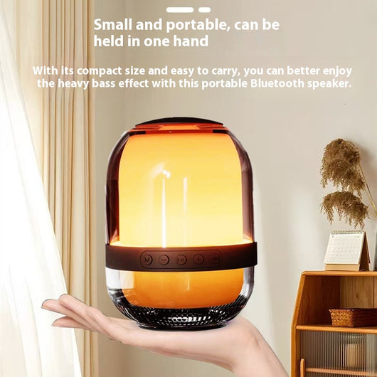Parlante Bluetooth de Cristal Transparente con Luces Coloridas - Image 3