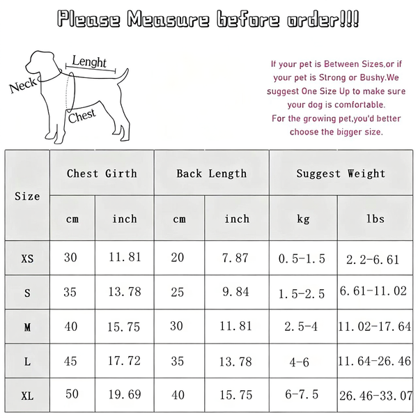 Abrigo Impermeable para Perros Pequeños y Medianos - Protección Triple Otoño/Invierno