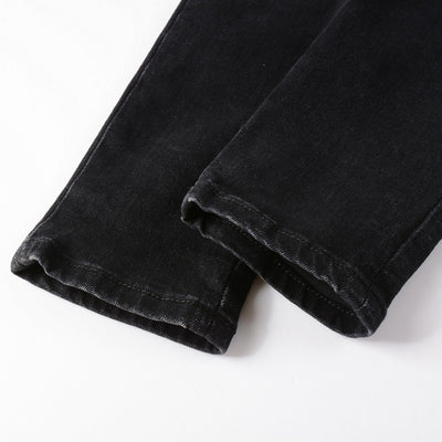 Jeans Rotos Trendy con Parches - Estilo Urbano Europeo y Americano - Image 10