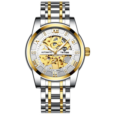 Reloj Mecánico con Pulsera de Acero Calado - Image 13