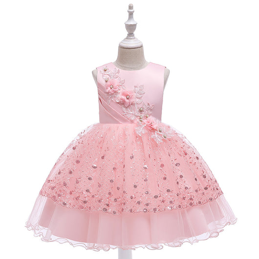 Falda Tutú de Malla con Encaje Perlas para Niñas - Image 12