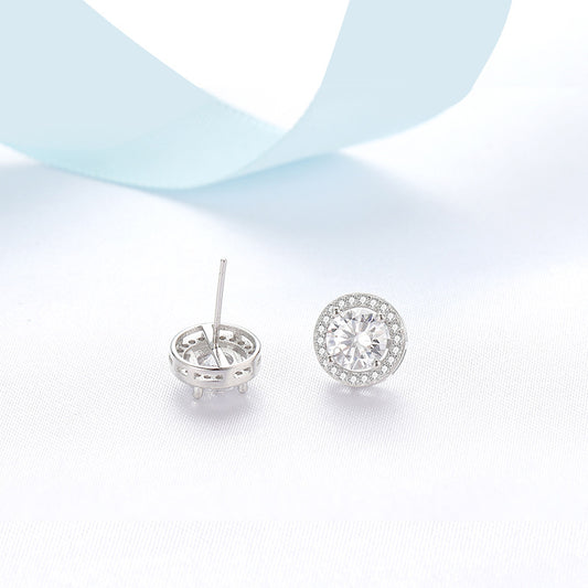 Aretes de Diamantes Blancos con Personalidad - Joyería de Moda Internacional - Image 2