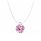 Multi-claw Diamond Zircon Pendant Necklace Blanco K Rose Rojo