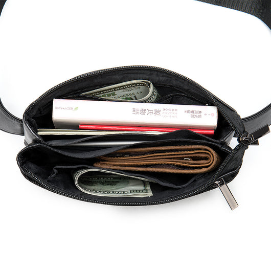 Bolsa Diagonal de Cuero Casual Unisex - Image 8
