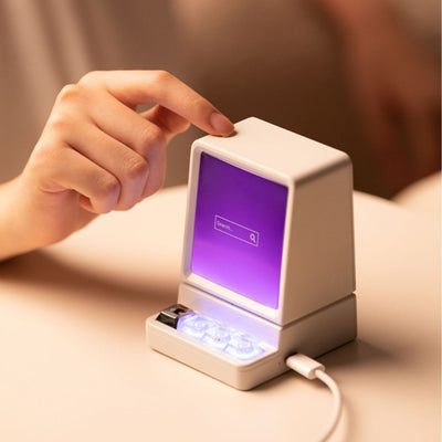 Parlante Bluetooth Retro con Diseño de Computadora Clásica