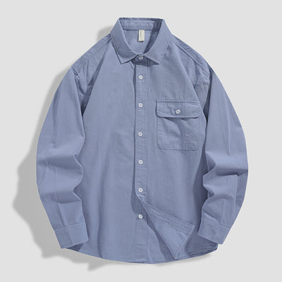 Camisa Suelta de Algodón Premium para Hombre - Image 8