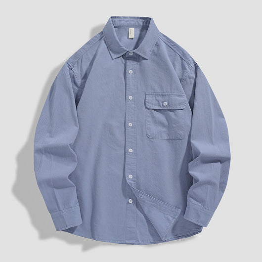 Camisa Suelta de Algodón Premium para Hombre - Image 8